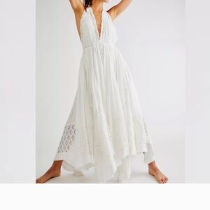Urban Outfitters White Backless Maxi Dress